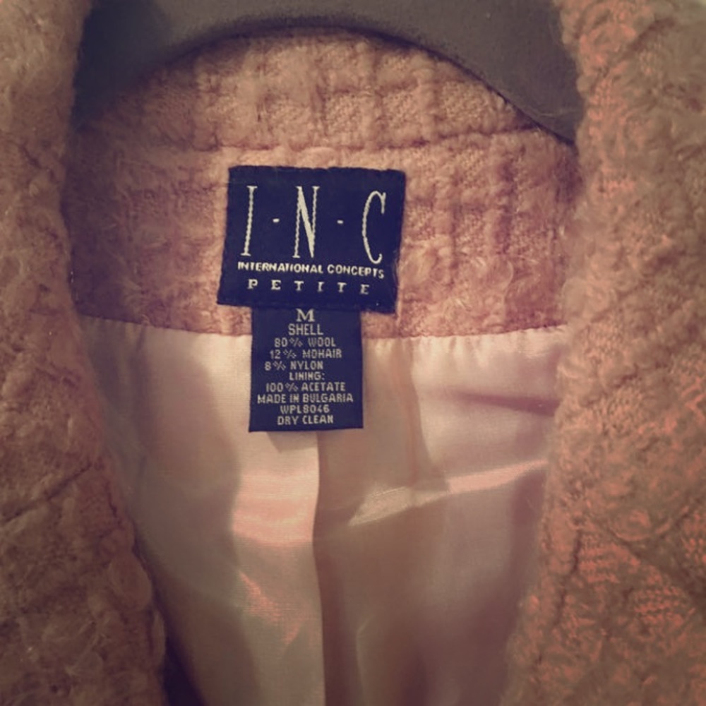 Size Med Petite INC wool coat